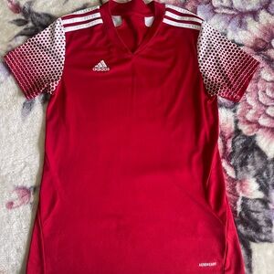 Adidas Women  Red Sports Shirt